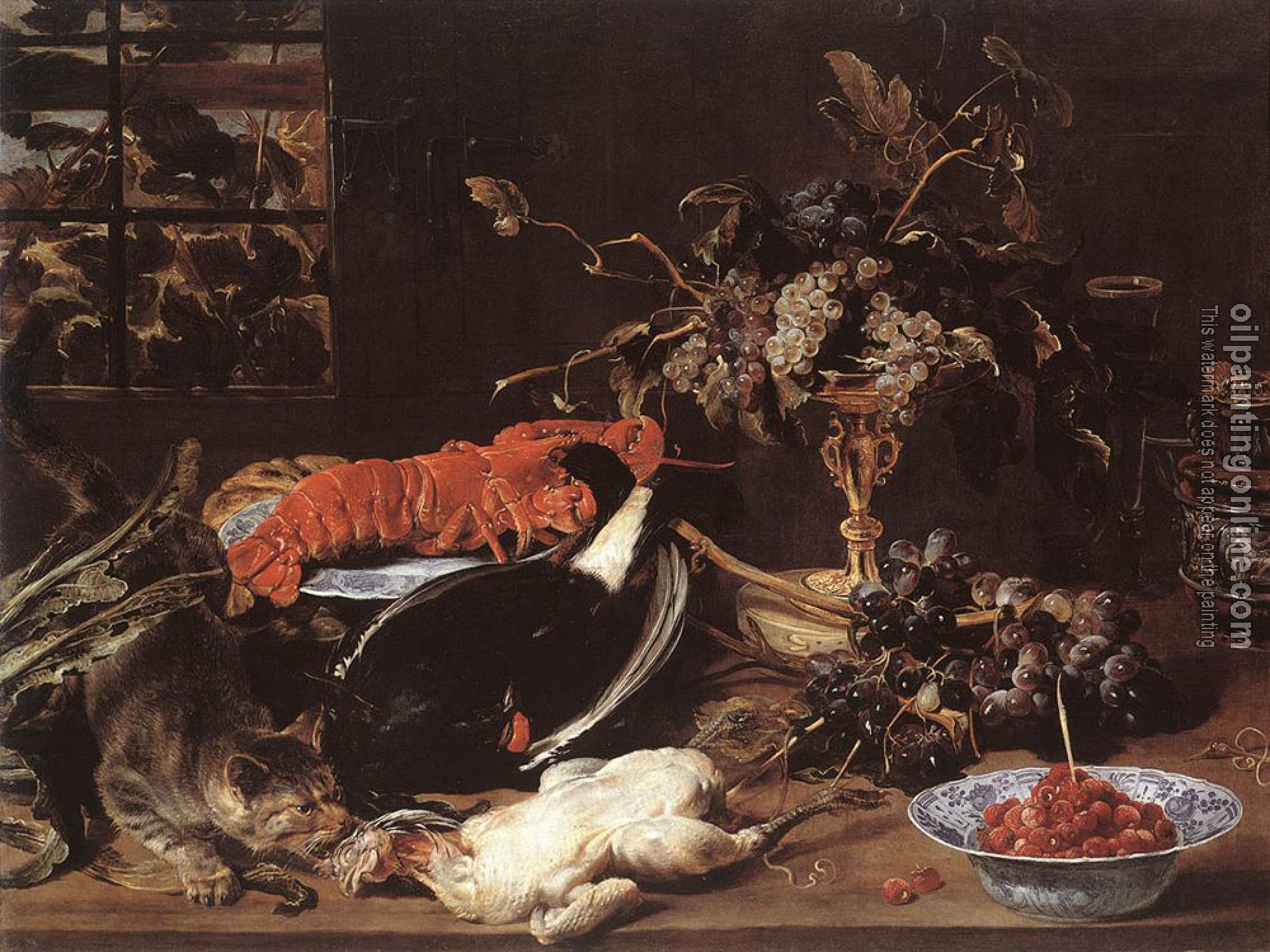 Frans Snyders - Still life With Crab And Fruit